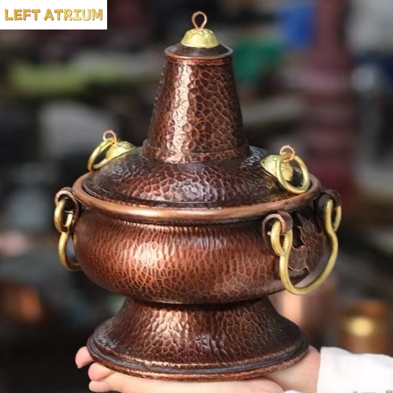 Coffee Tea Leaf - Recipiente Multifuncional de Cobre Puro Hecho
