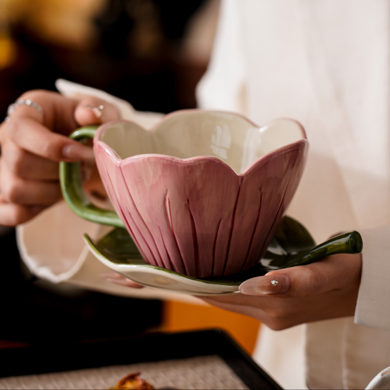 Juego de platos y tazas de caf - Coffee Tea Leaf reseña y precio