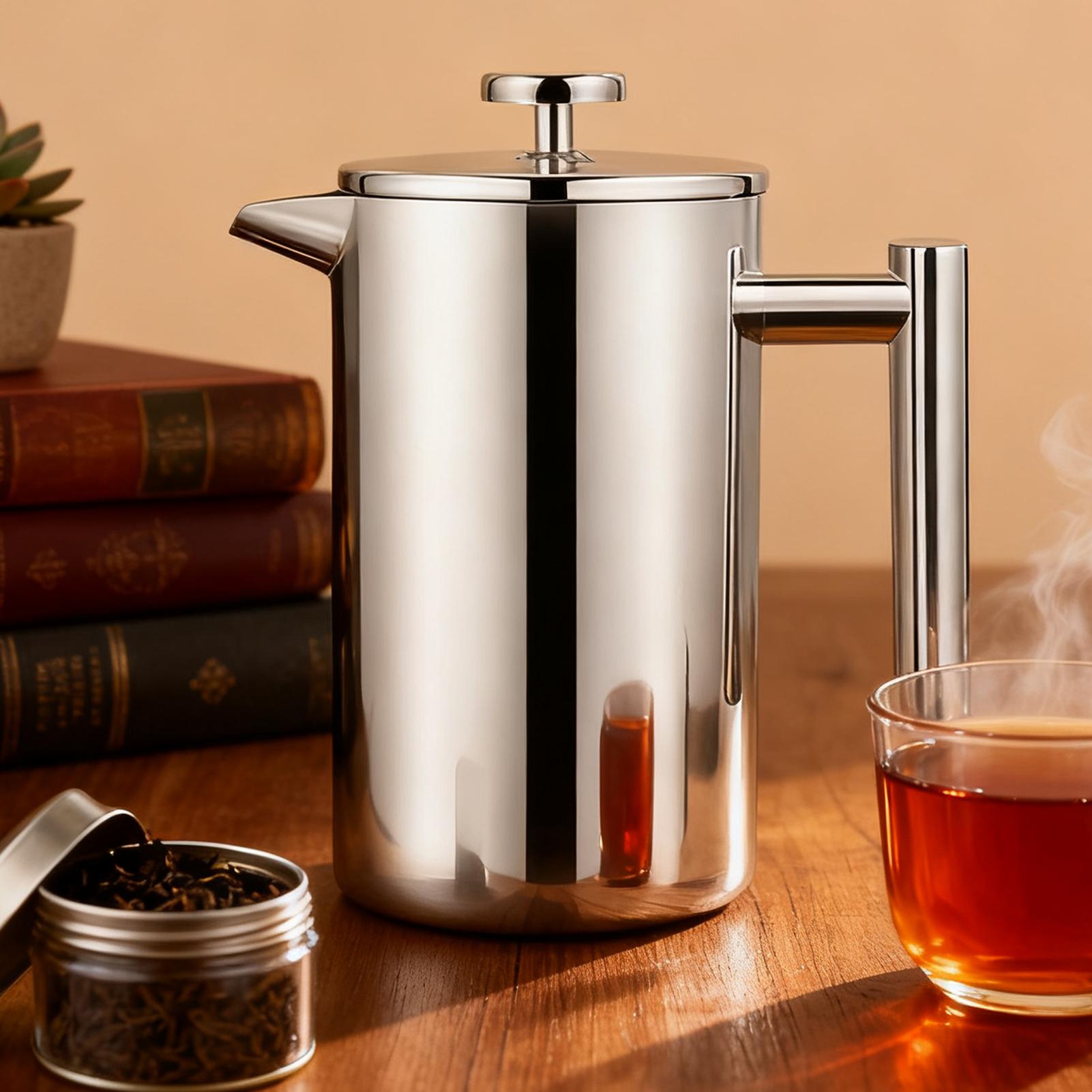 Prensa de café con sistema de  - Coffee Tea Pot reseña y precio