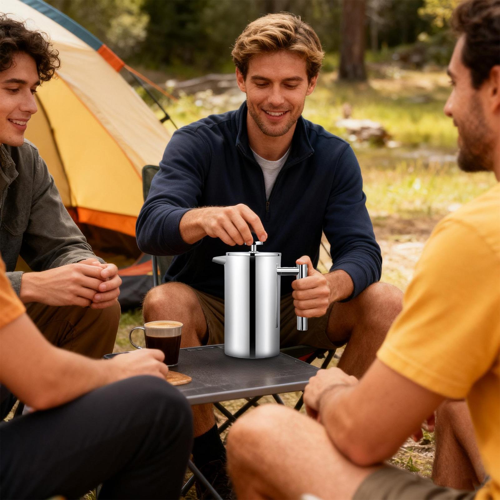 Cafetera con prensa, agarre an - Coffee Tea Pot reseña y precio