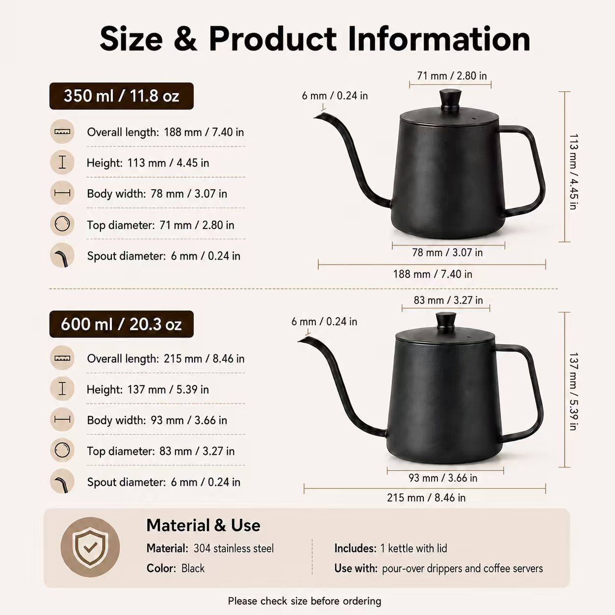 Cafetera de acero inoxidable 3 - Coffee Tea Pot reseña y precio