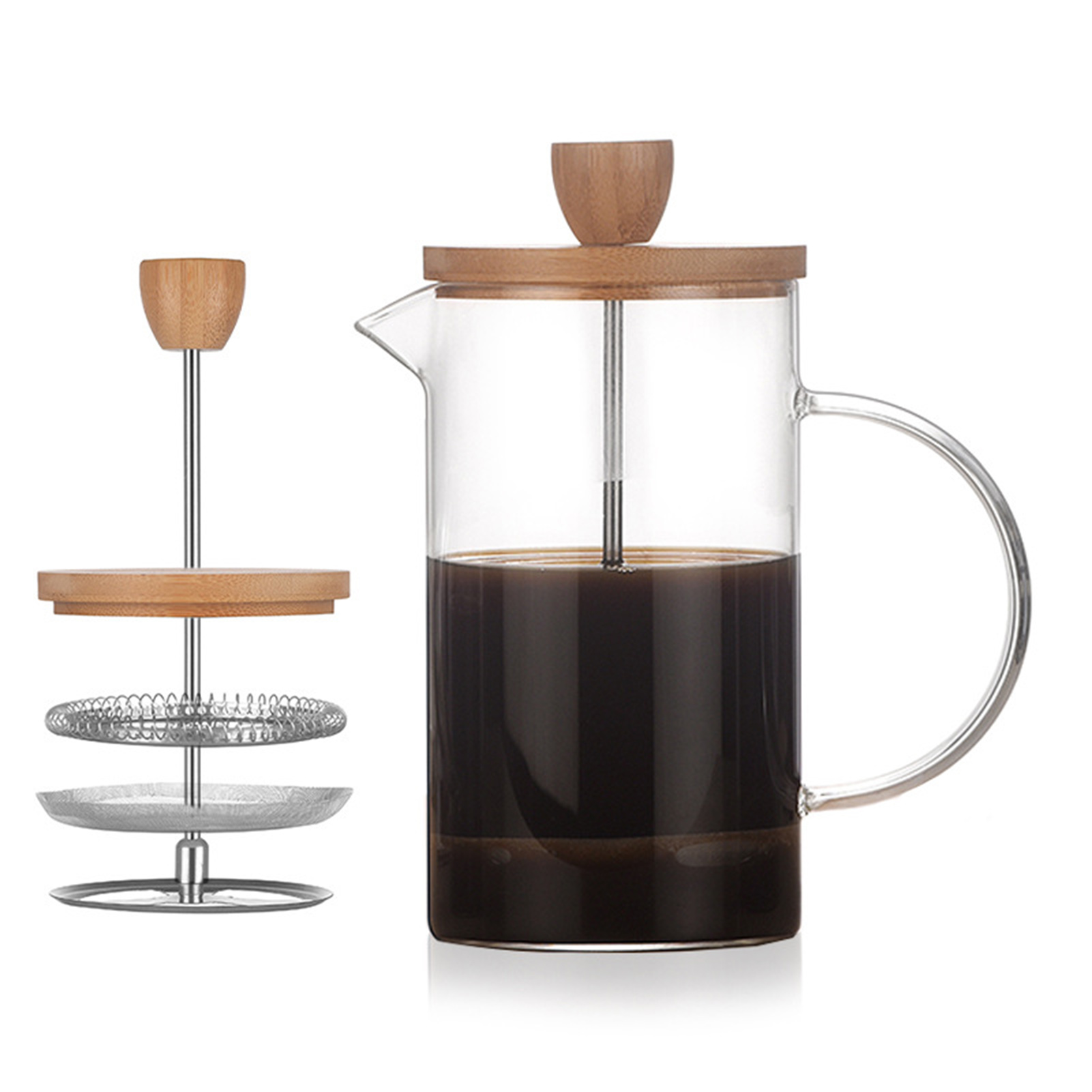 Olla de prensa de filtro franc - Coffee Tea Pot reseña y precio