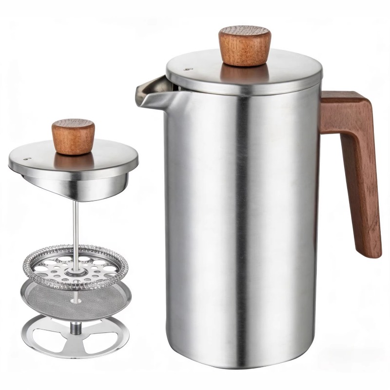 Cafetera Francesa de Acero Ino - Coffee Tea Pot reseña y precio