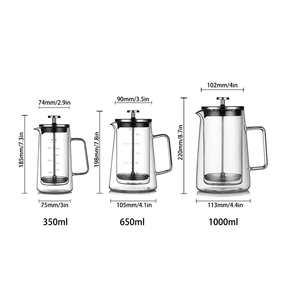 Olla de prensa francesa de dob - Coffee Tea Pot reseña y precio