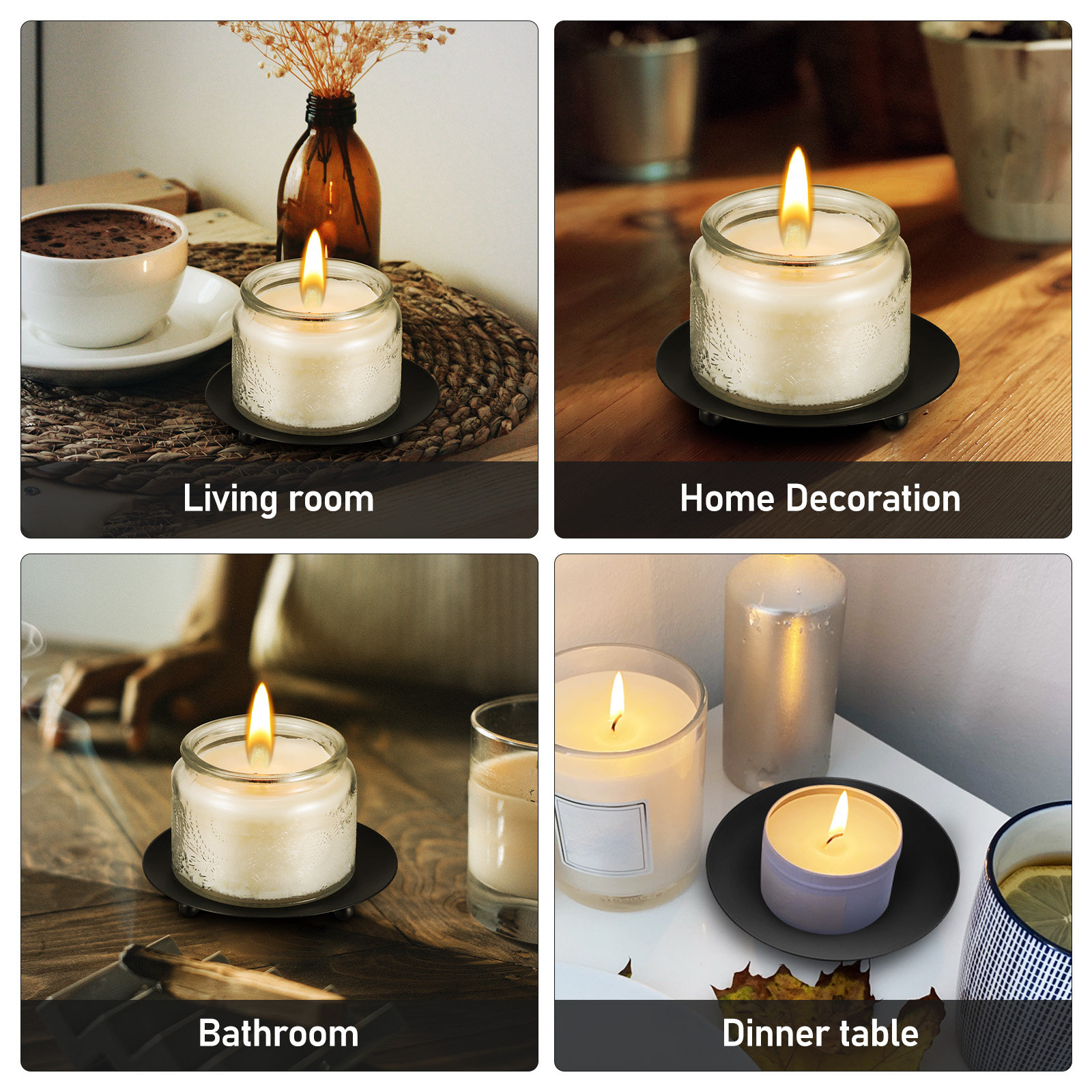 4 Soportes de Hierro Minimalis - Coffee Tea Home reseña y precio
