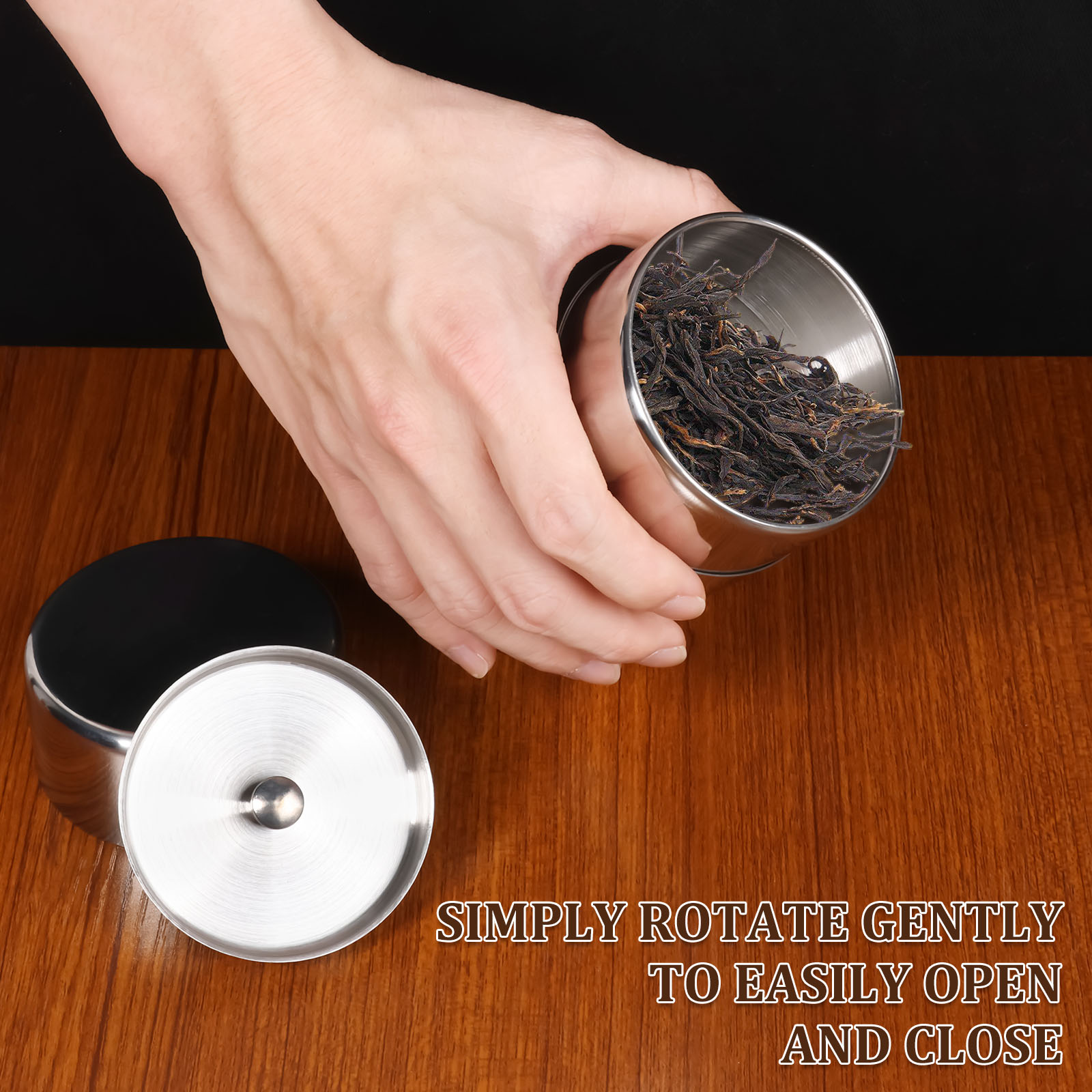 Latas de hojas de té de acero  - Coffee Tea Leaf reseña y precio