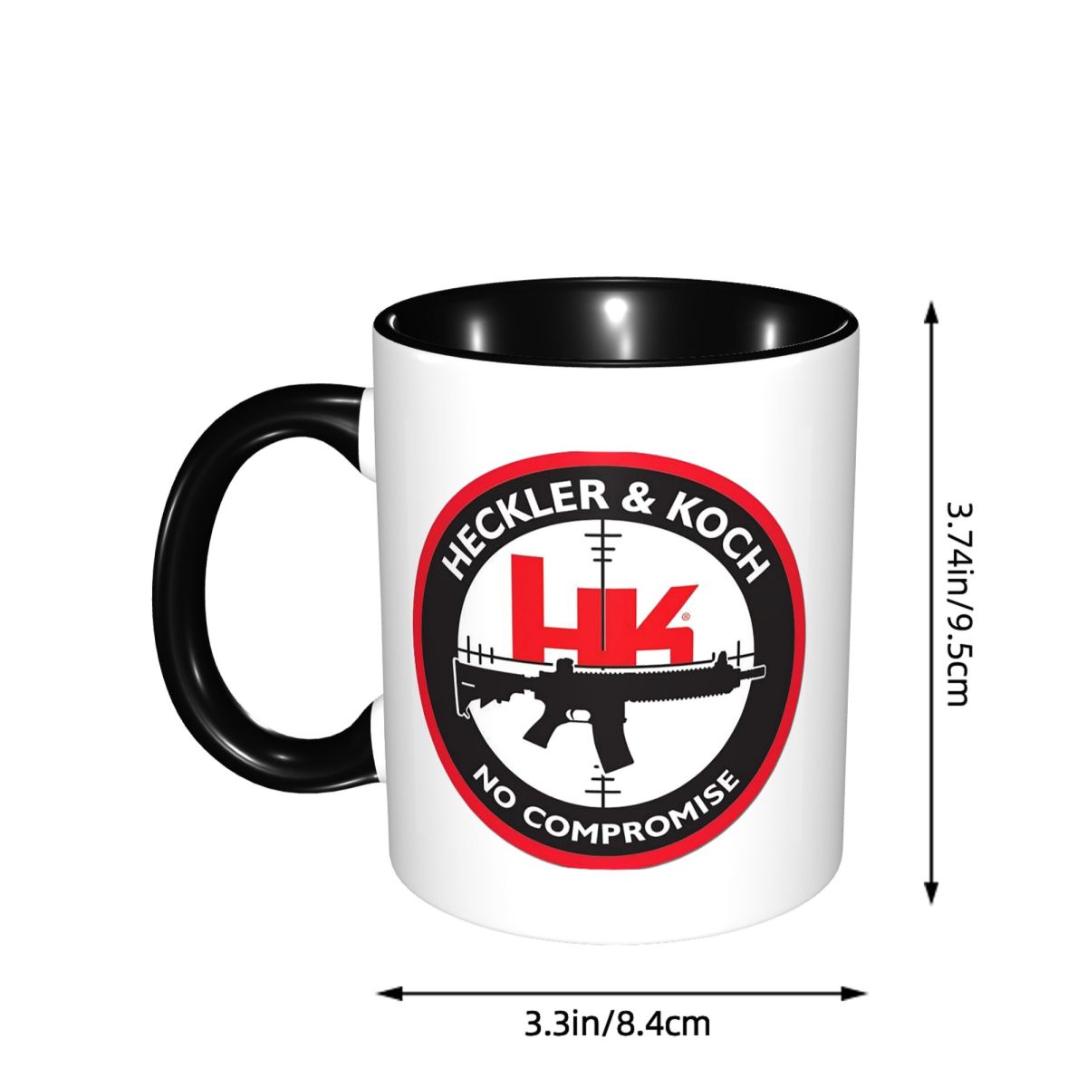 Taza con logotipo Heckler Koch - Coffee Tea Hk reseña y precio